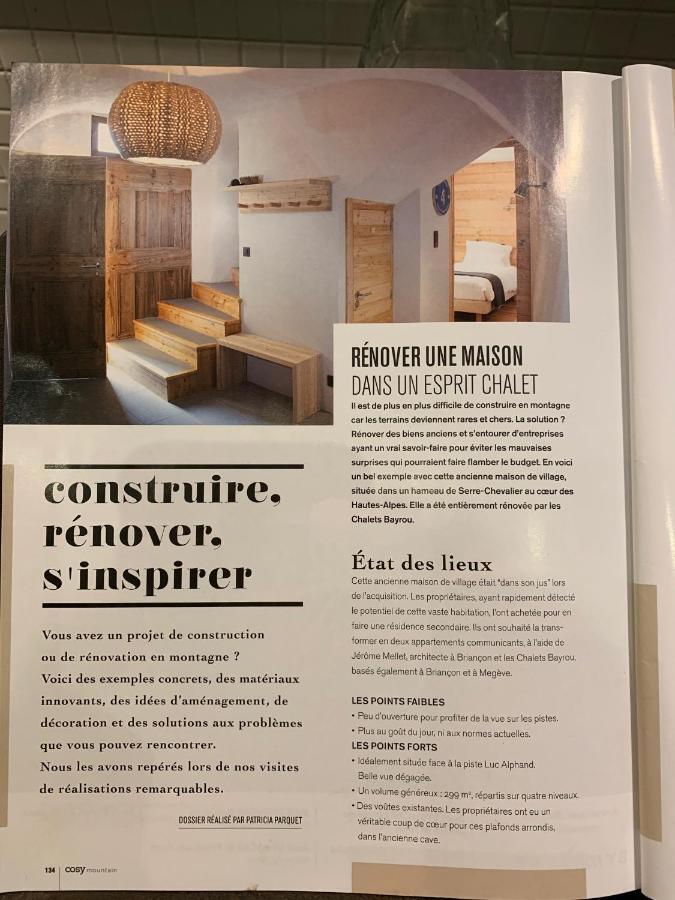 Le Gabion, Luxueux Appartement Avec Sauna, Serre Chevalier Vallee Saint-Chaffrey Buitenkant foto
